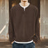 【OUTLET/即納】フェイクツーピースワッフル長袖Tシャツ P1665