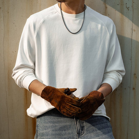 Side Slit Basic Raglan Long T-shirt P1967