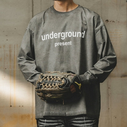 Underground Typography Long Sleeve T-Shirt P1741