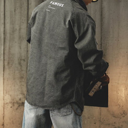 Military Taste Oversized Work Shirt P1728