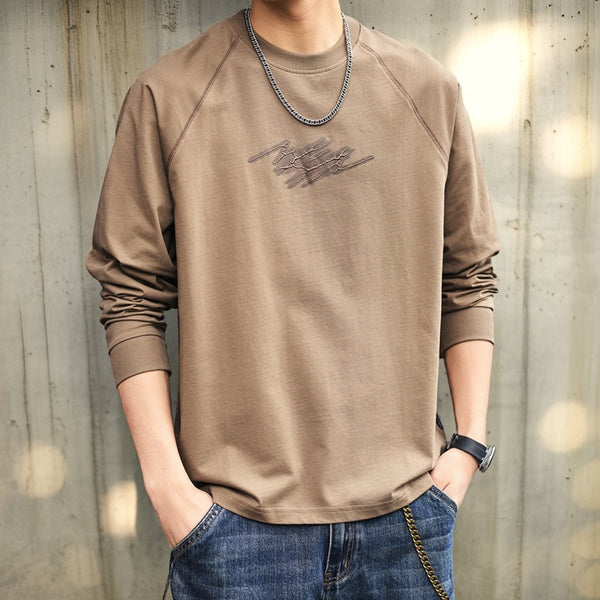 Graphic Raglan Long T-shirt P1789