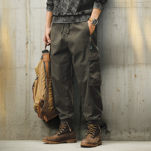 Work Utility Cuffed Cargo Pants P1715