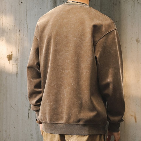 Vintage Font Print Sweat P1597