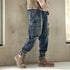 Vintage Wash Cargo Jeans P0411