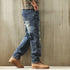 Faded Wash Work Denim Pants P1958
