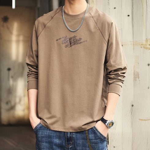 Graphic Raglan Long T-shirt P1789