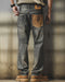 Contrast Pocket Denim Jeans P1540