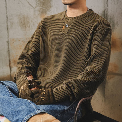 Classic Rib Knit Sweater P1901