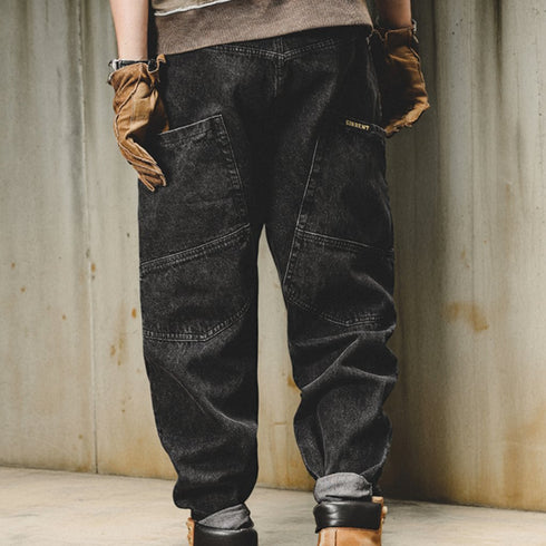Utility Pocket Work Denim Pants P0788