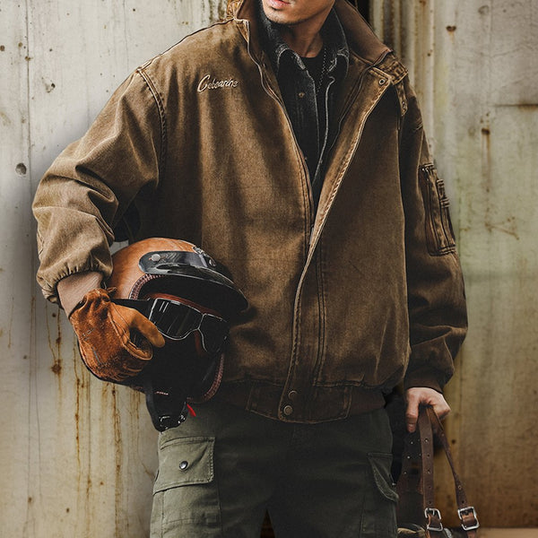 Vintage Work Military Jacket P1795