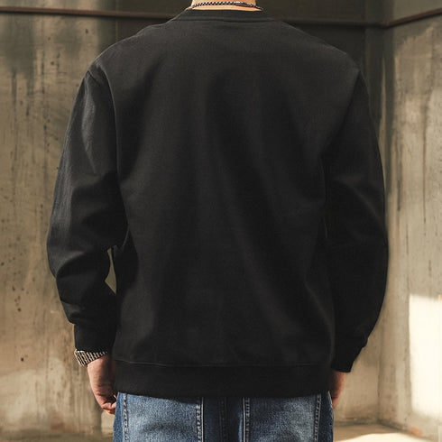 Color Block Panel Crew Sweatshirt P1823