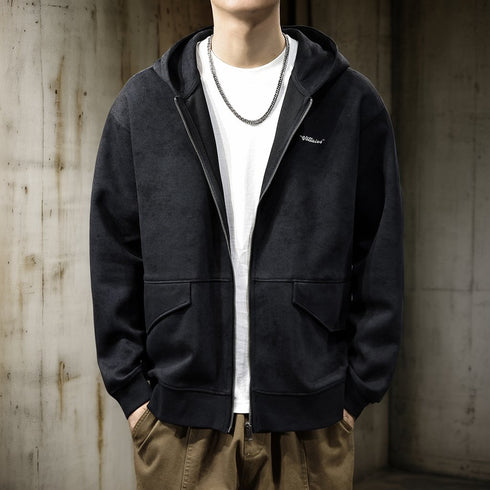 Classic Style Zip Sweat Hoodie P1655