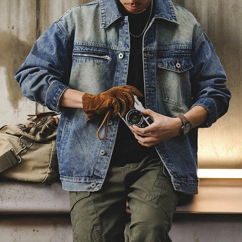 Vintage Wash Denim Jacket P1729