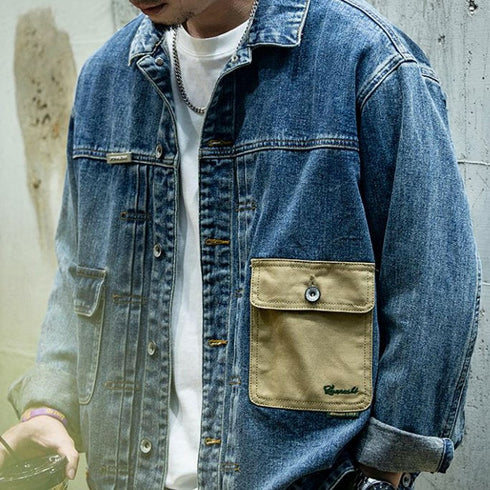 American Denim Loose Casual Jacket P0416