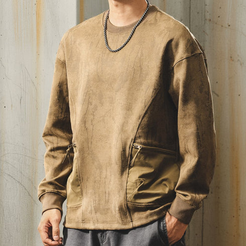 Vintage Wash Texture Long Sleeve Shirt P1815