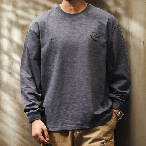 Monotone Logo Point Long T-shirt P1623