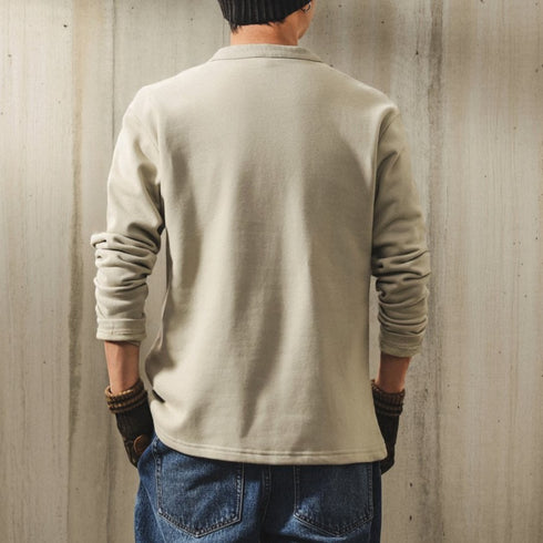 Smooth Henley Basic Long T-shirt P1946