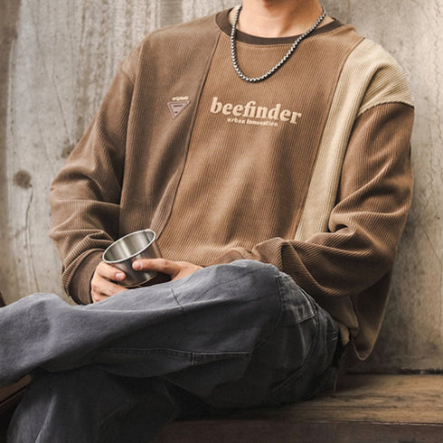 Combination Line Logo Print Sweatshirt P1603