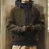 Two-Tone Design Hood Jacket P1873