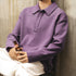Loose Fit Long Sleeve Polo Shirt P1948