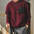 Waffle Texture Utility Pocket Sweater P1860