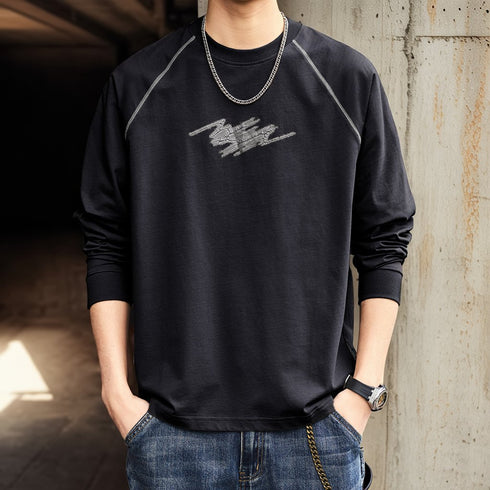 Graphic Raglan Long T-shirt P1789