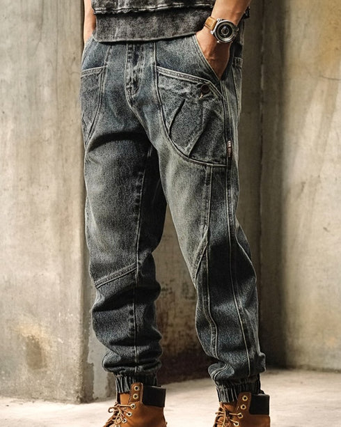 Angled Pocket Denim Jeans P1550