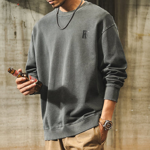 Big Logo Back Print Long Sleeve Sweatshirt P1750