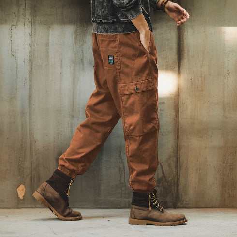 Work Utility Cuffed Cargo Pants P1715