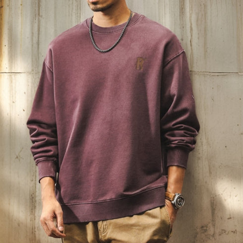 Big Logo Back Print Long Sleeve Sweatshirt P1750