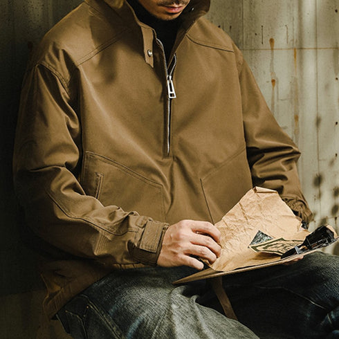 American Retro Windproof Jacket P0830