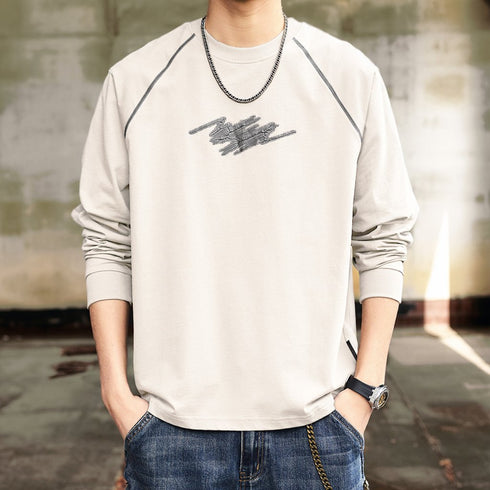 Graphic Raglan Long T-shirt P1789