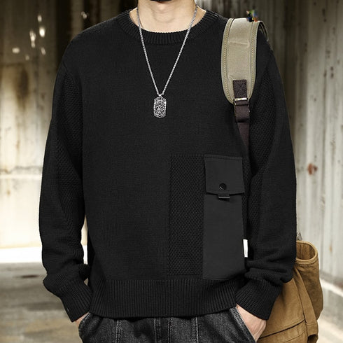 Urban Casual Design Crewneck Knit P1652