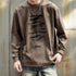 Modern Texture Graphic Long T-shirt P1790
