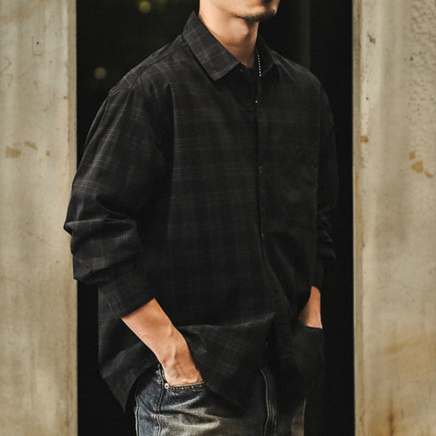 Monochrome Plaid Shirt P1632