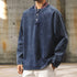Vintage Denim Henley Neck Shirt P1844
