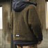 Two-Tone Design Hood Jacket P1873