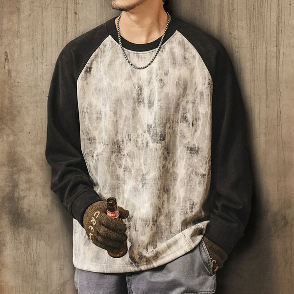 Vintage Wash Style Long Sleeve T-shirt P1684