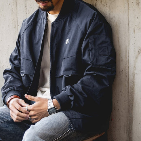 ミリタリーテイストジップブルゾン P1954