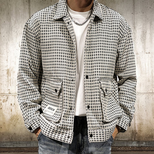 Lapel Check Jacket P1068