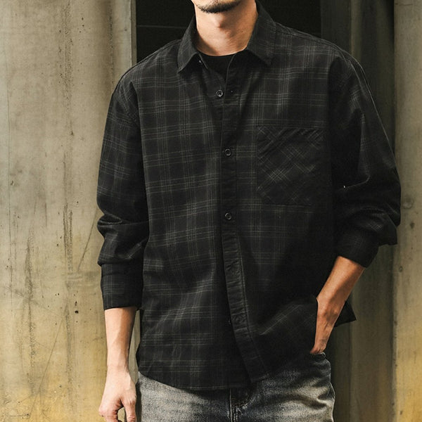 Monochrome Plaid Shirt P1632