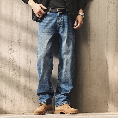 【OUTLET/即納】クラシックウォッシュストレートデニムパンツ P1939