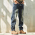 Faded Wash Work Denim Pants P1958