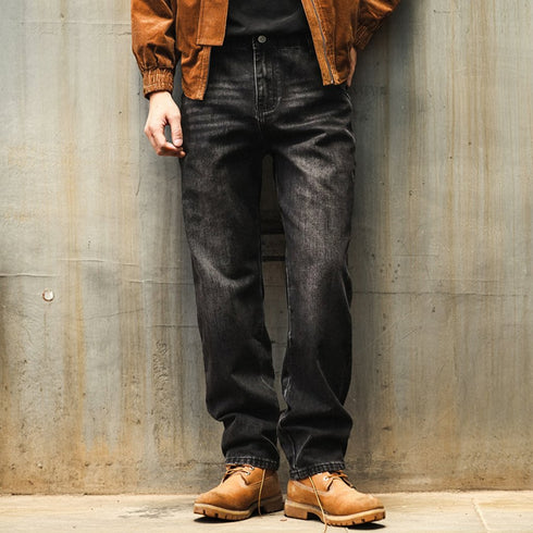 Vintage Black Denim Pants P1905