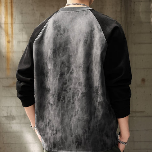 Vintage Wash Style Long Sleeve T-shirt P1684