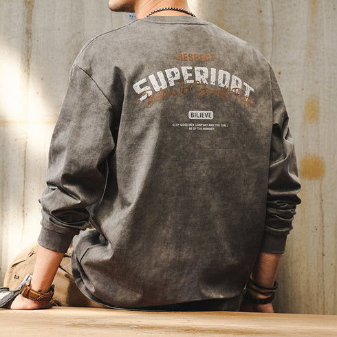 Back Print Long Sleeve T-shirt P1705