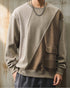 Contrast Line Design Pocket Sweatshirt P1572