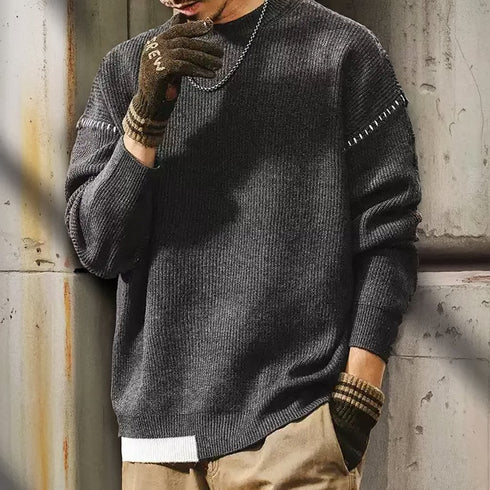 Craft Stitch Raglan Knit Sweater P1158