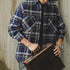 Double Pocket Mixed Check Shirt P1622
