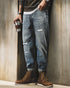 Crash Patch Denim Pants P1537